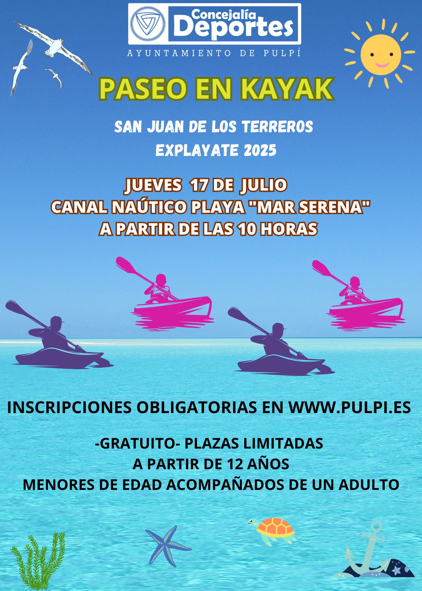 PASEO EN KAYAK 17 JULIO EXPLAYATE 2025